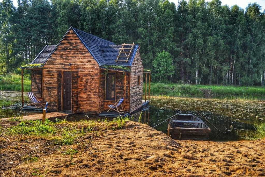 Heather Hut, Off-Grid Cottage On A Pond+2 Ha Darzkowo Екстериор снимка